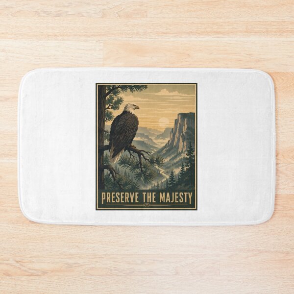 Item preview, Preserve The Majesty Bald Eagle Vintage National Park designed and sold by chattsuede.
