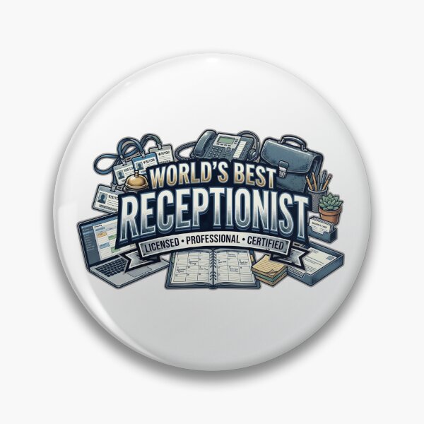 Item preview, World's Best Receptionist Licensed Professional designed and sold by CdnVeteranGraphics .