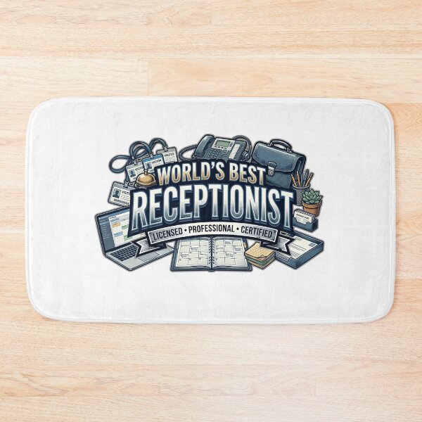 Item preview, World's Best Receptionist Licensed Professional designed and sold by CdnVeteranGraphics .