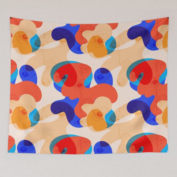Item preview, Modern Abstract Confetti Shapes Pattern designed and sold by VirtuallyCreativ .