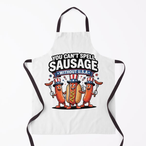 Item preview, Cool BBQ Lover Shirt, You Can't Spell Sausage Without U.S.A designed and sold by Enamy-DaD.