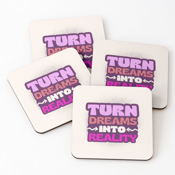Item preview, Turn Dreams Into Reality - Inspirational Motivation Quote Design designed and sold by MR-GOLDEN.