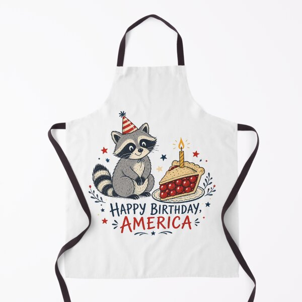 Item preview, Happy Birthday America Raccoon Cozy Patriotic Pie designed and sold by chattsuede.