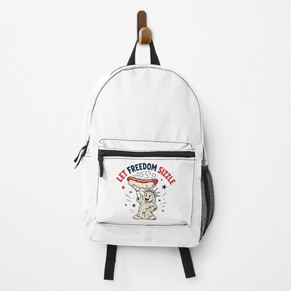 Item preview, Let Freedom Sizzle Fourth Of July Retro BBQ Mascot designed and sold by chattsuede.