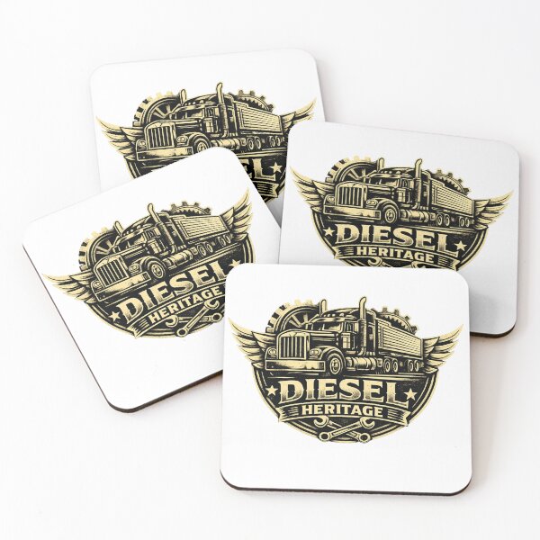 Item preview, Diesel Heritage – Vintage Truck Mechanical Emblem designed and sold by AstraDrip Studio.