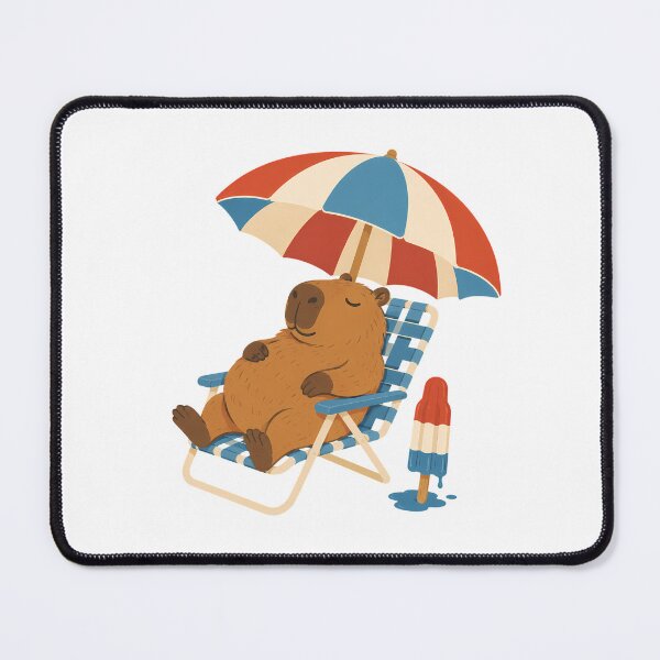 Item preview, Chill Beach Capybara Summer Vacation Vibes designed and sold by chattsuede.