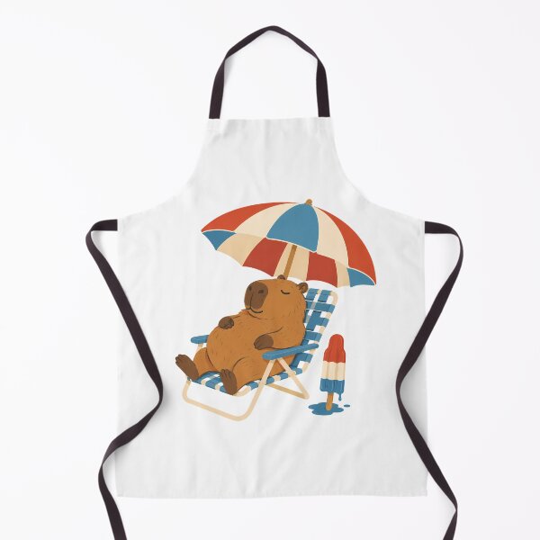 Item preview, Chill Beach Capybara Summer Vacation Vibes designed and sold by chattsuede.