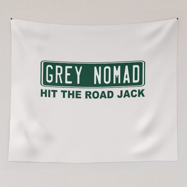 Item preview, Grey Nomad; Hit The Road Jack; designed and sold by StickerApe.
