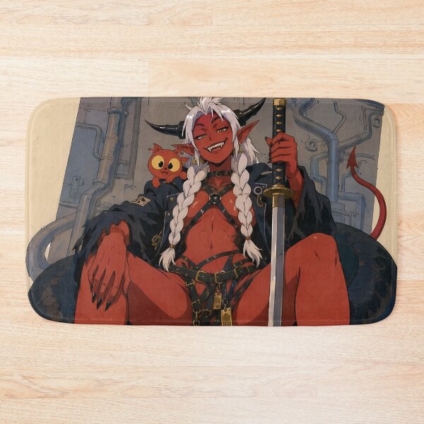 Item preview, Demon Queen on Serpent Throne – Dark Fantasy Anime Devil Girl designed and sold by  Hollow Moon Studios..