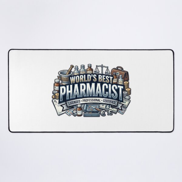 Item preview, World's Best Pharmacist Licensed Professional designed and sold by CdnVeteranGraphics .