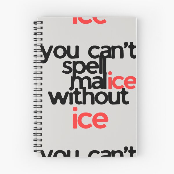 Item preview, you can't spell malice without ice designed and sold by Yeebus's Variety Store.