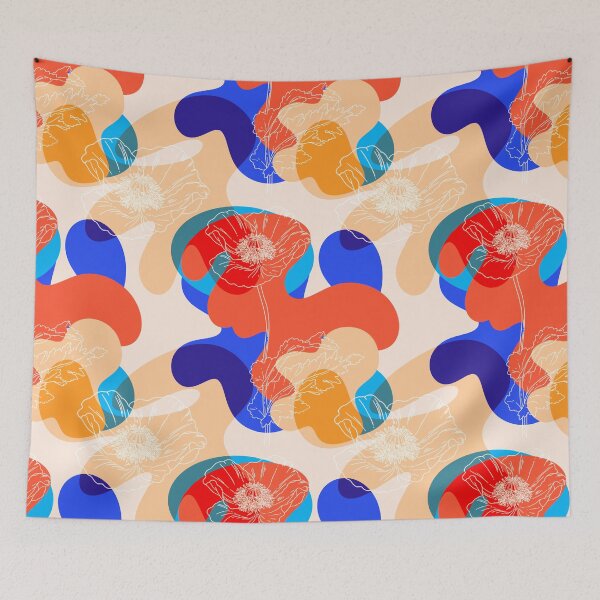 Item preview, Modern Abstract Confetti Shapes Pattern designed and sold by VirtuallyCreativ .