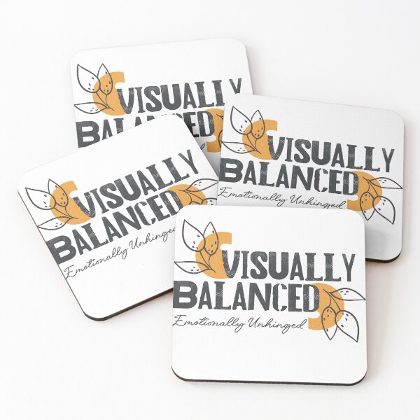 Item preview, Visually Balanced Emotionally Unhinged Funny Abstract Graphic designed and sold by the-Z3nith.