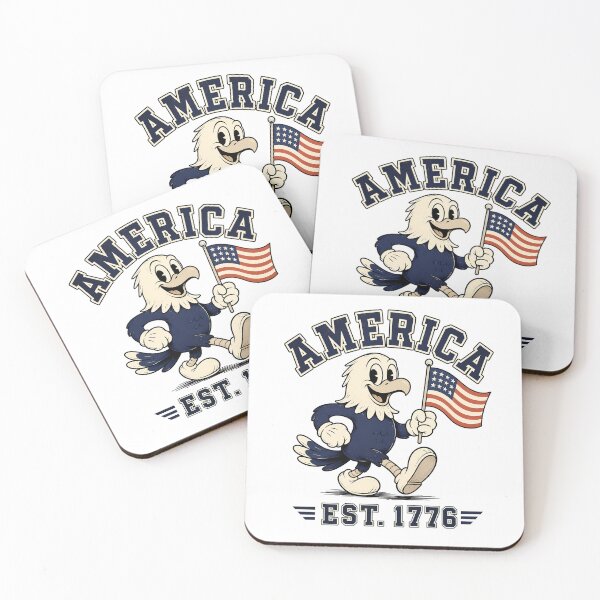Item preview, Vintage 1776 Patriotic Eagle Mascot Retro Cartoon designed and sold by chattsuede.