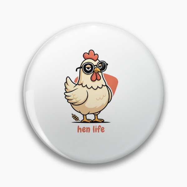 Item preview,  Funny Chicken Hen Life Cartoon Illustration designed and sold by Smoking_Animals .
