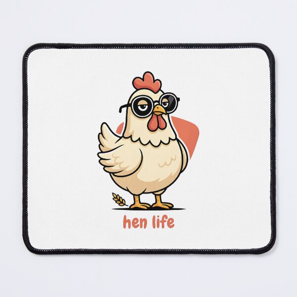 Item preview,  Funny Chicken Hen Life Cartoon Illustration designed and sold by Smoking_Animals .