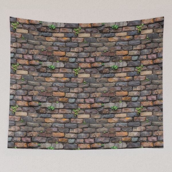 Item preview, Rustic Old Brick Wall with Green Ivy designed and sold by NTGUILTY.