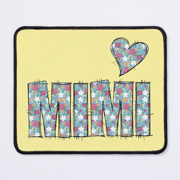 Item preview, Mimi Grandma Floral Stitch Pattern with yellow background  designed and sold by missmann.