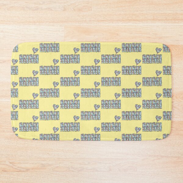 Item preview, Mimi Grandma Floral Stitch Pattern with yellow background  designed and sold by missmann.