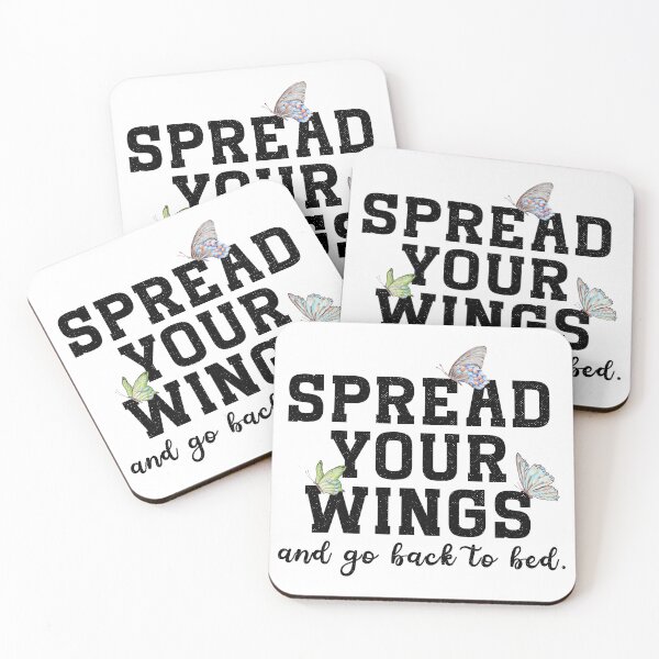 Item preview, Spread Your Wings And Go Back To Bed - Funny Sarcastic Butterfly Graphic designed and sold by the-Z3nith.
