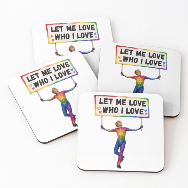 Item preview, Let Me Love Who I Love – LGBTQ Figure Skating Pride Design designed and sold by origin-arthouse.
