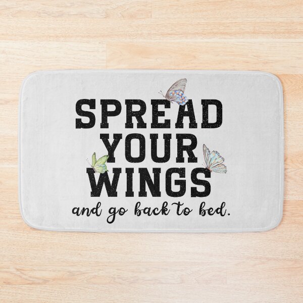 Item preview, Spread Your Wings And Go Back To Bed - Funny Sarcastic Butterfly Graphic designed and sold by the-Z3nith.