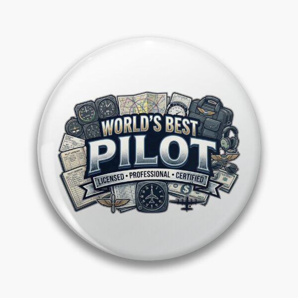 Item preview, World's Best Pilot Licensed Professional Certified designed and sold by CdnVeteranGraphics .