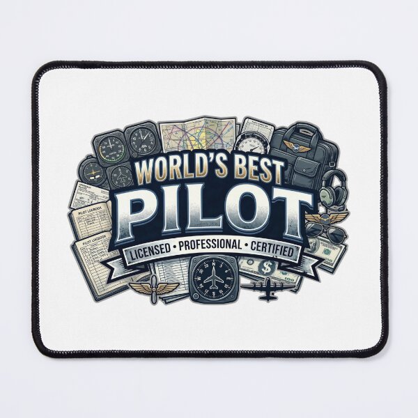 Item preview, World's Best Pilot Licensed Professional Certified designed and sold by CdnVeteranGraphics .