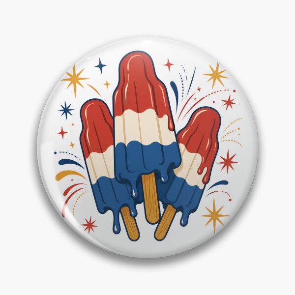 Item preview, Retro Patriotic Rocket Popsicle Vintage Americana Fourth Of July designed and sold by chattsuede.
