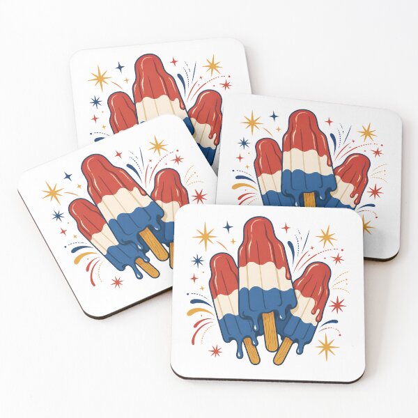 Item preview, Retro Patriotic Rocket Popsicle Vintage Americana Fourth Of July designed and sold by chattsuede.