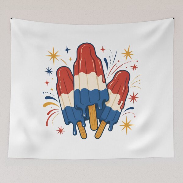 Item preview, Retro Patriotic Rocket Popsicle Vintage Americana Fourth Of July designed and sold by chattsuede.
