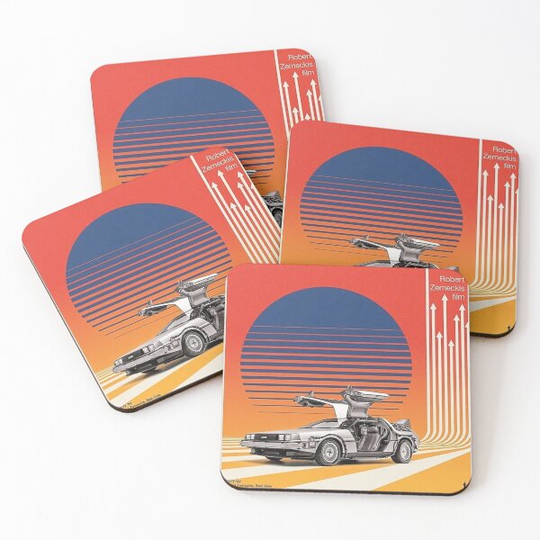 Item preview, Back to the Future Vintage: Retro 80s Time Machine Sci-Fi Fan Art designed and sold by benja-08.