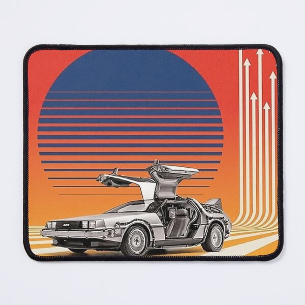 Item preview, Back to the Future Vintage: Retro 80s Time Machine Sci-Fi Fan Art designed and sold by benja-08.