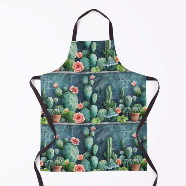 Item preview, Watercolor Cactus Pattern with Pink Flowers designed and sold by NTGUILTY.