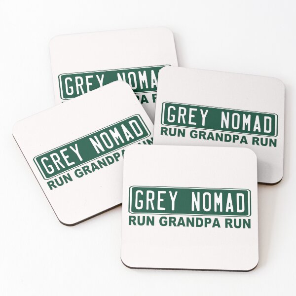 Item preview, Grey Nomad; Run Grandpa Run; designed and sold by StickerApe.