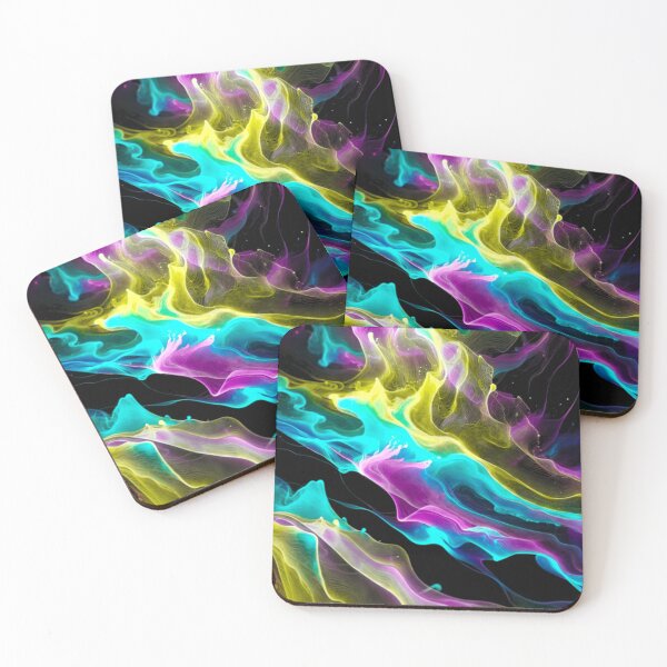 Item preview, Colorful rainbow fluid art  designed and sold by Nexus Space.