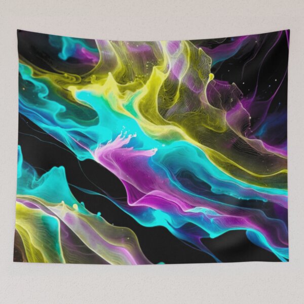 Item preview, Colorful rainbow fluid art  designed and sold by Nexus Space.