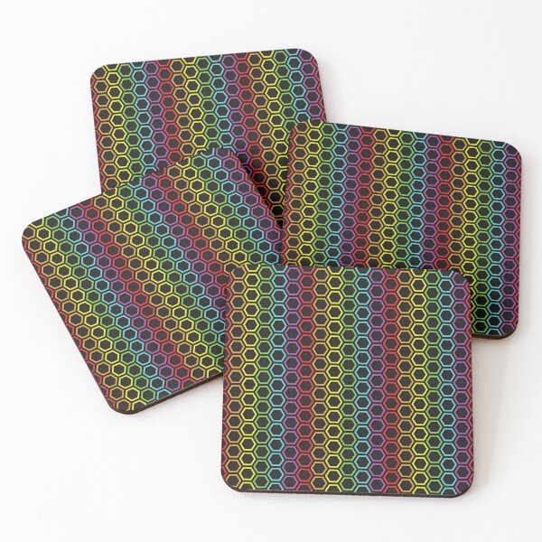 Item preview, Rainbow Hive Geometry Pattern designed and sold by Hallowed Artistry.