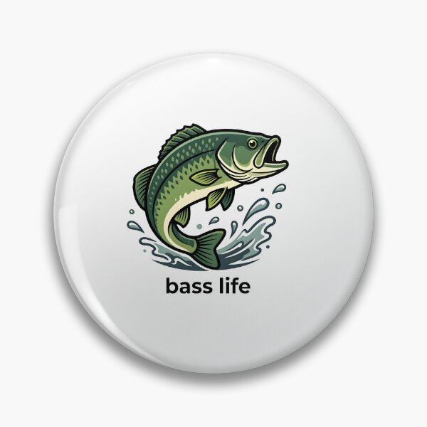 Item preview, Bass Fishing Bass Life Vintage Angler designed and sold by Smoking_Animals .