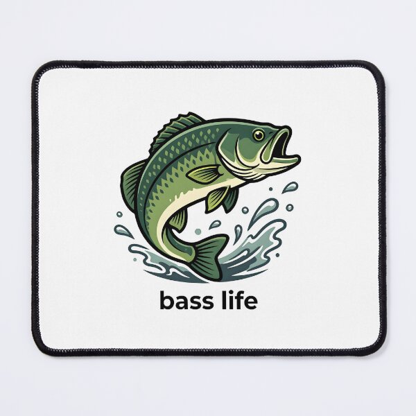 Item preview, Bass Fishing Bass Life Vintage Angler designed and sold by Smoking_Animals .