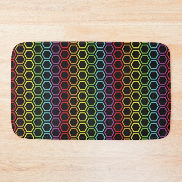 Item preview, Rainbow Hive Geometry Pattern designed and sold by Hallowed Artistry.