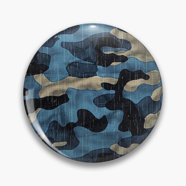 Item preview, Blue Denim Camouflage Seamless Fabric Pattern designed and sold by NTGUILTY.
