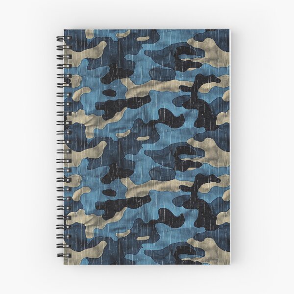 Item preview, Blue Denim Camouflage Seamless Fabric Pattern designed and sold by NTGUILTY.