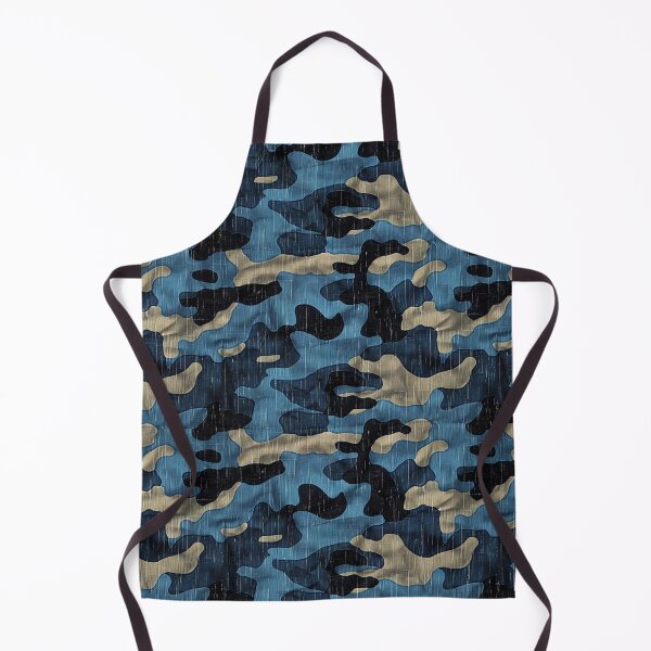 Item preview, Blue Denim Camouflage Seamless Fabric Pattern designed and sold by NTGUILTY.