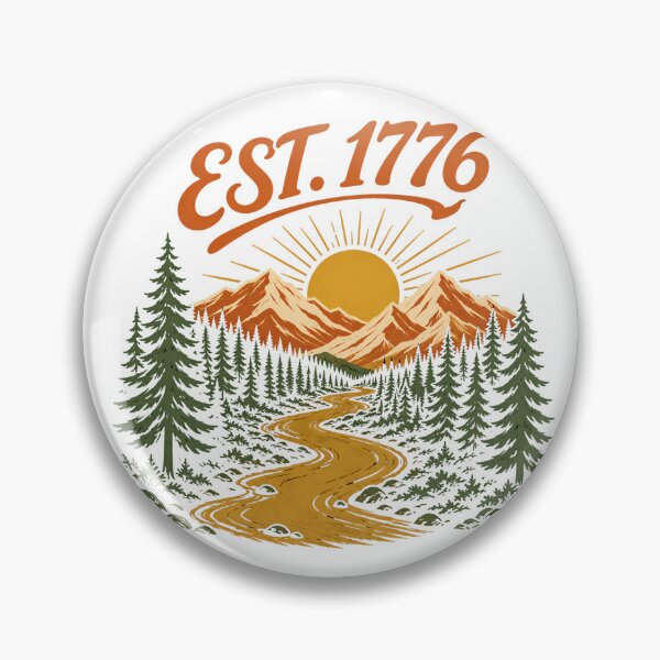Item preview, Est 1776 Vintage Wilderness Adventure Retro Badge designed and sold by chattsuede.