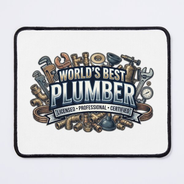 Item preview, World's Best Plumber Professional Tradesman designed and sold by CdnVeteranGraphics .