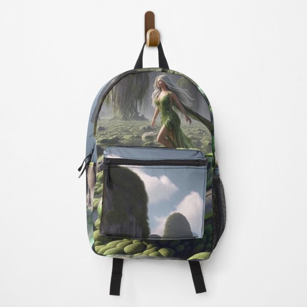 Item preview, Sci-Fi Moss Queen: Floating Through Alien Pillars designed and sold by IRON SIREN.