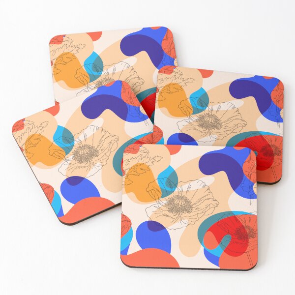 Item preview, Modern Abstract Confetti Shapes Pattern designed and sold by VirtuallyCreativ .