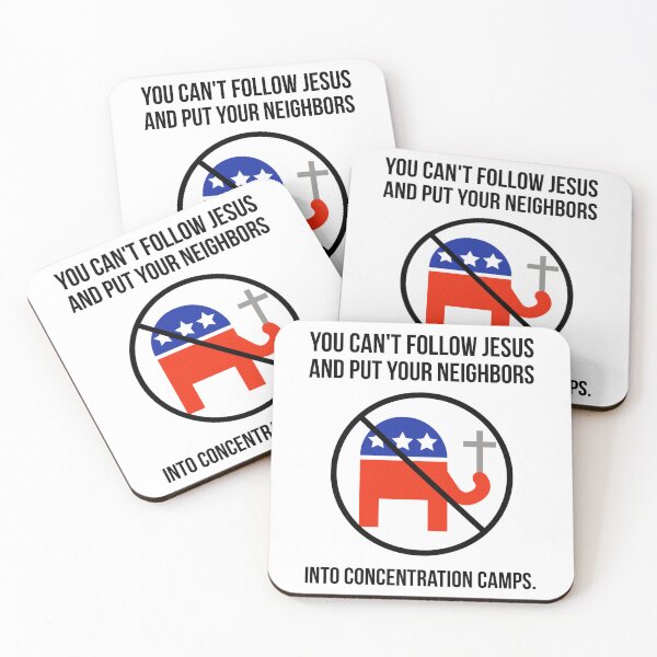 Item preview, You can’t follow Jesus and put your neighbors into concentration camps. designed and sold by Rachel the Artist .