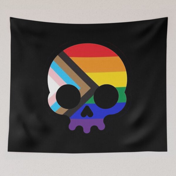 Item preview, LGBTQIA+ SKULL designed and sold by VoltageStone.